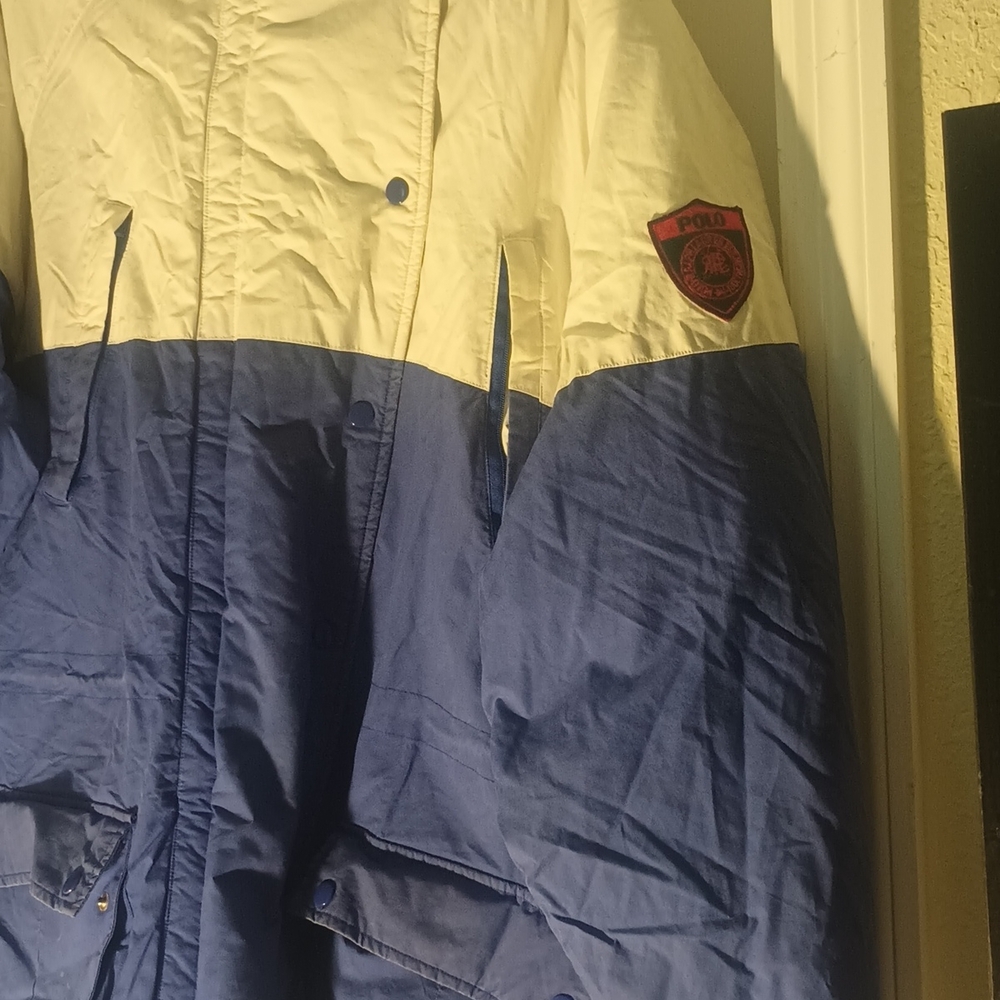 Polo by Ralph Lauren Blue and White Snowboard Jacket